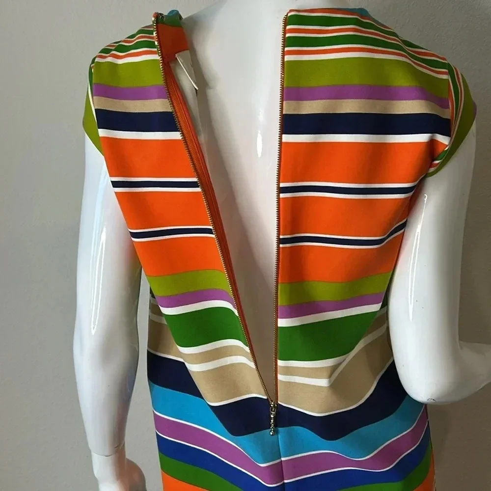 Kate Spade, New York women’s multicolored striped Nico shift dress. Size 2.